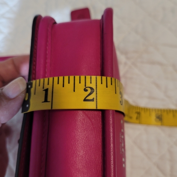 Coach Legacy 19914 Pink Leather Penny  Crossbody Bag with Tassel and Handtag - Picture 12 of 13